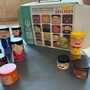 Magnetic Wooden Blocks - Characters